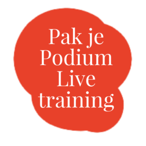 Pak je Podium Livetraining logo