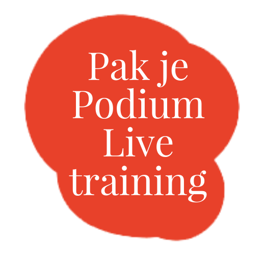 Pak je Podium Livetraining logo